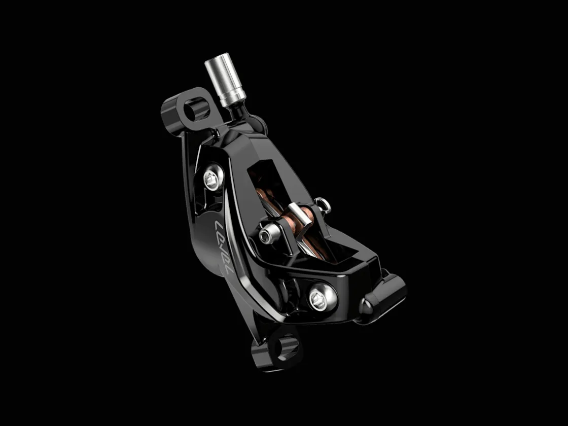 Trek Bikes SRAM Level Silver Stealth 4-Piston Hydraulic Brakeset Black Shop