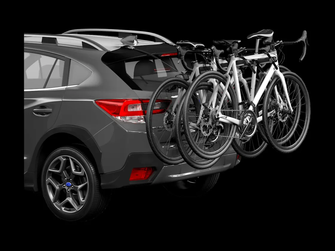 Trek Bikes Thule OutWay 3-Bike Hanging Trunk Rack Black/Silver New