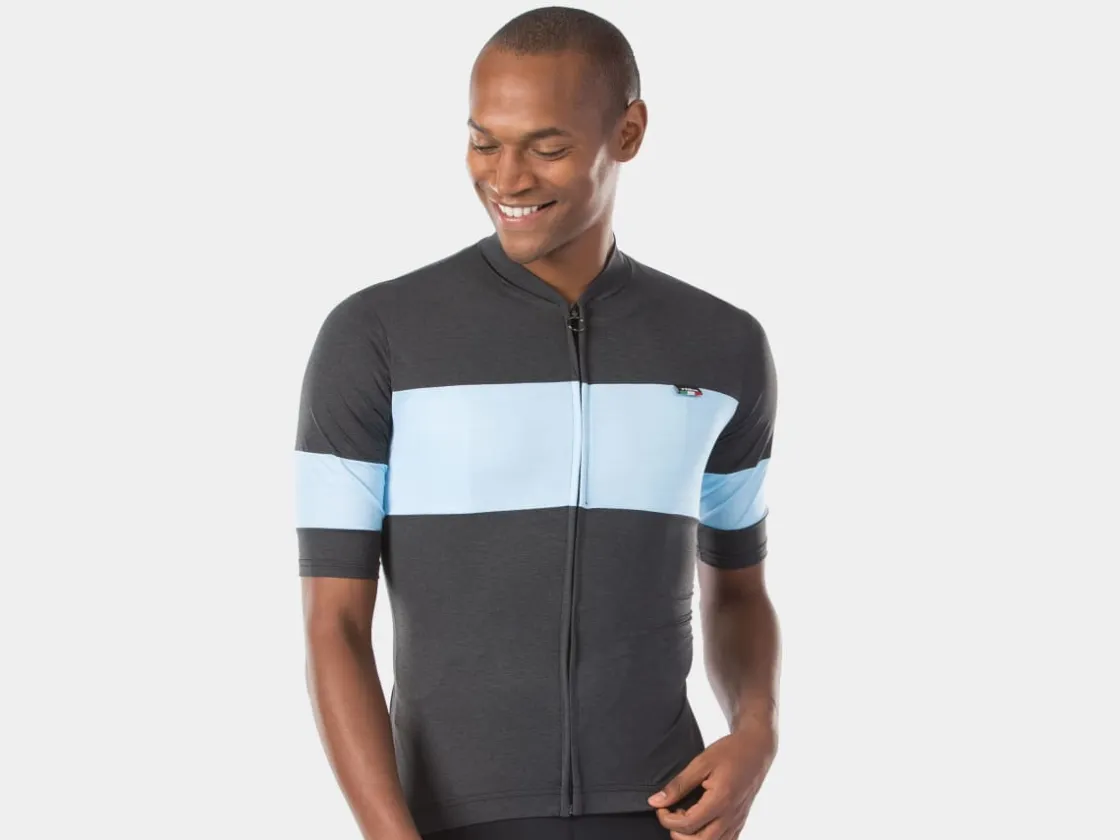 Trek Bikes Trek Calivetta Short Sleeve Cycling Jersey Black/Light Blue Outlet