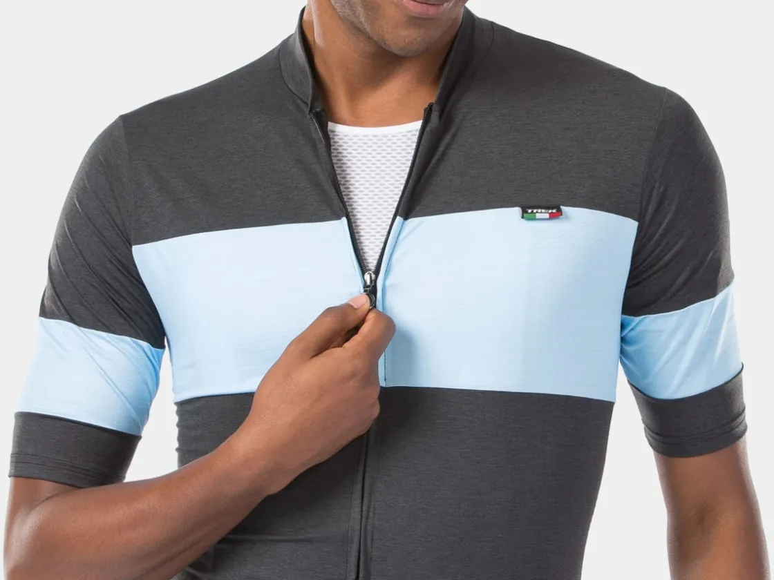 Trek Bikes Trek Calivetta Short Sleeve Cycling Jersey Black/Light Blue Outlet