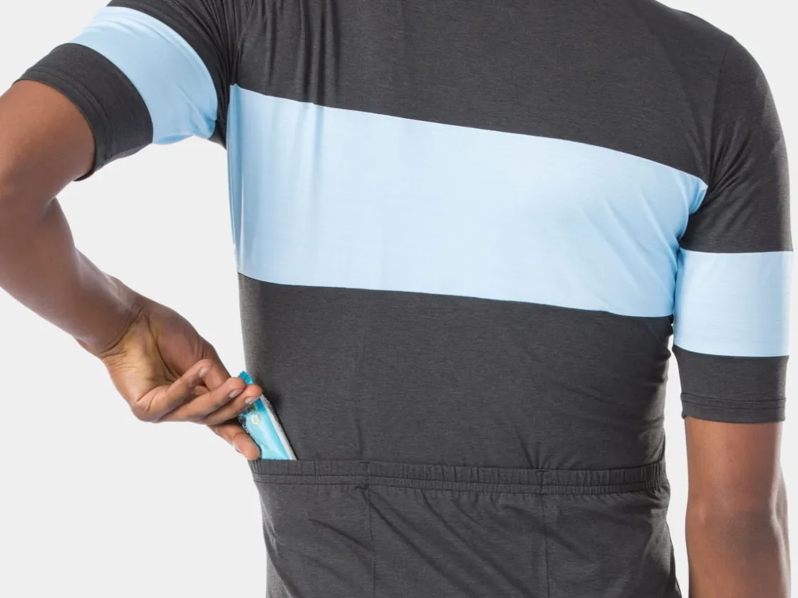 Trek Bikes Trek Calivetta Short Sleeve Cycling Jersey Black/Light Blue Outlet