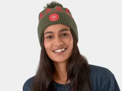 Trek Bikes Trek Holiday Pom Beanie Dark Green Flash Sale