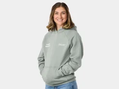Trek Bikes Trek Right Stacked Unisex Hoodie Sage Grey New