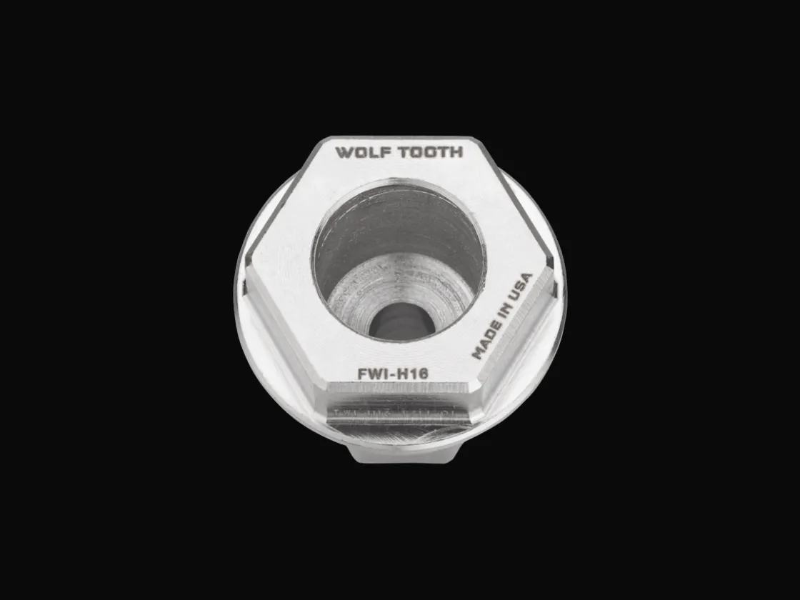 Trek Bikes Wolf Tooth Pack Wrench 16mm Hex Insert Silver Discount